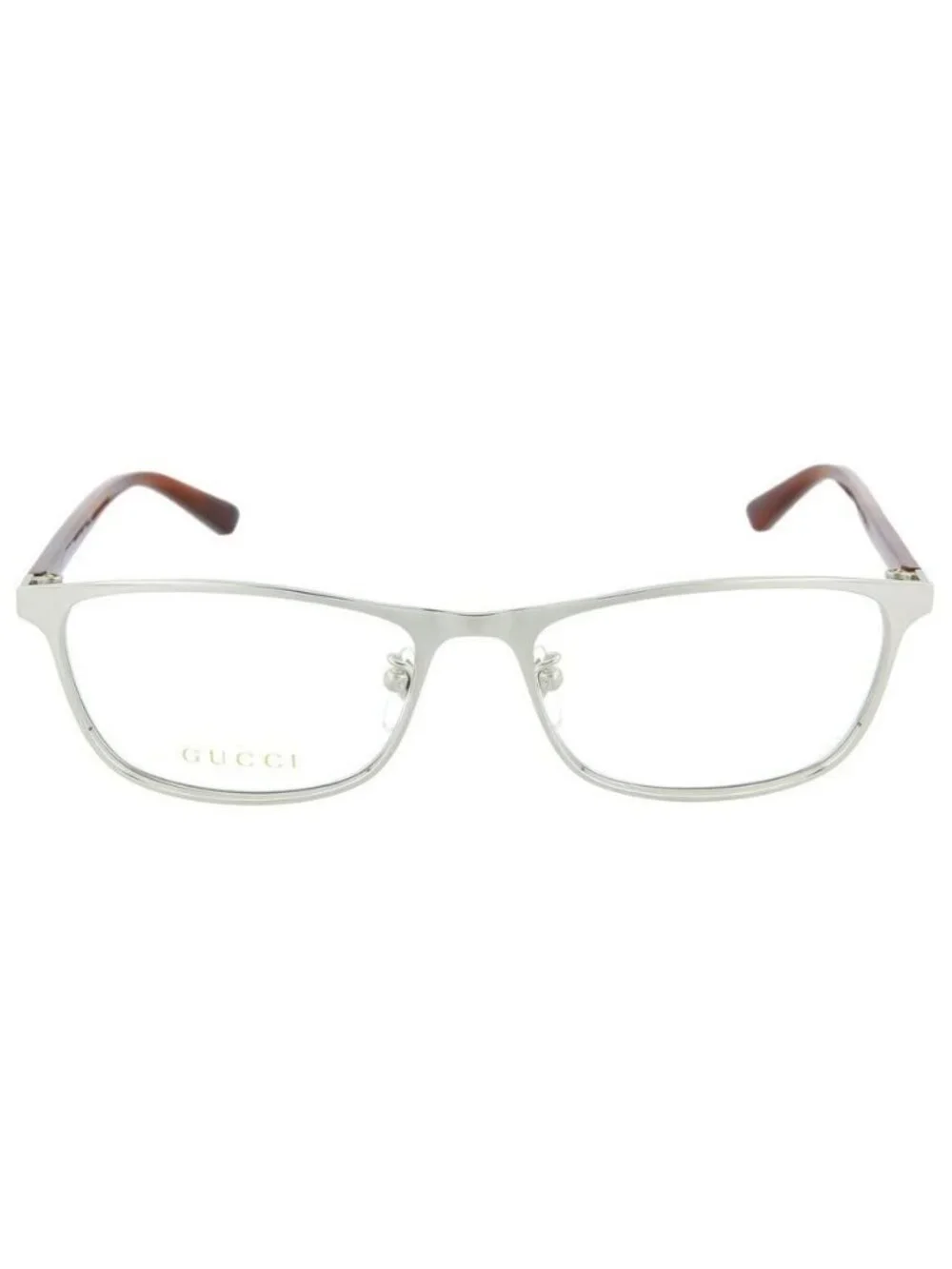 New Gucci Unisex Square/Rectangle Gold Havana Transparent Fashion Designer Eyegl